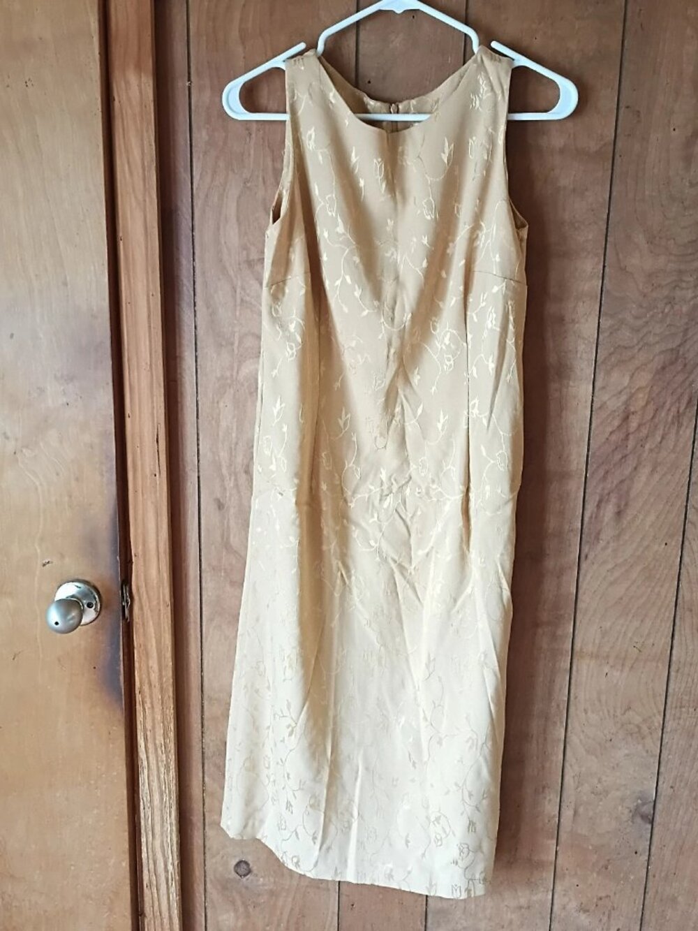 Vintage Gold Embroidered Dress Jacket 2 Pc Set Women’s Small 34 Bust